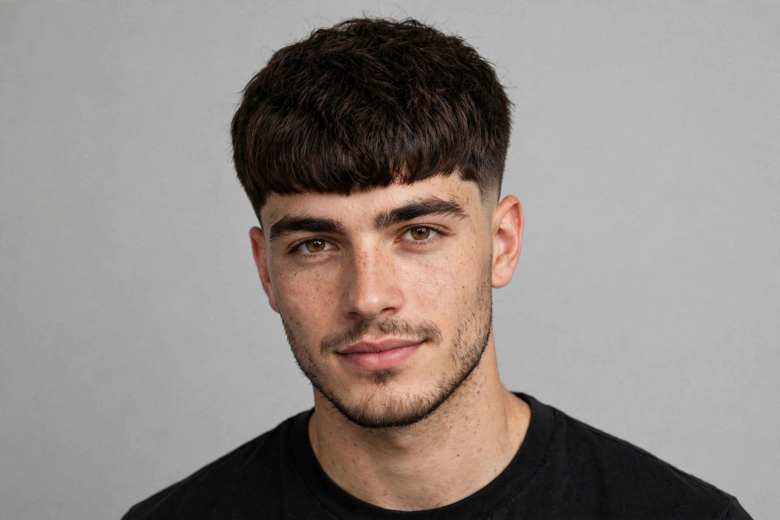 Edgar cut men styling routine with barber tools and hair products