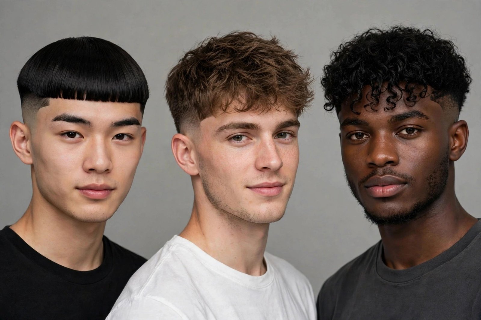 Collection of Edgar cut men styles 2026 showing fringe and fade variations