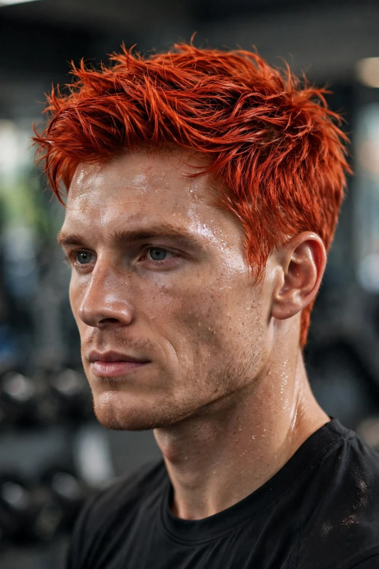 10 Athletic Red Hairstyles That Stay Put During Workouts For Men 2026