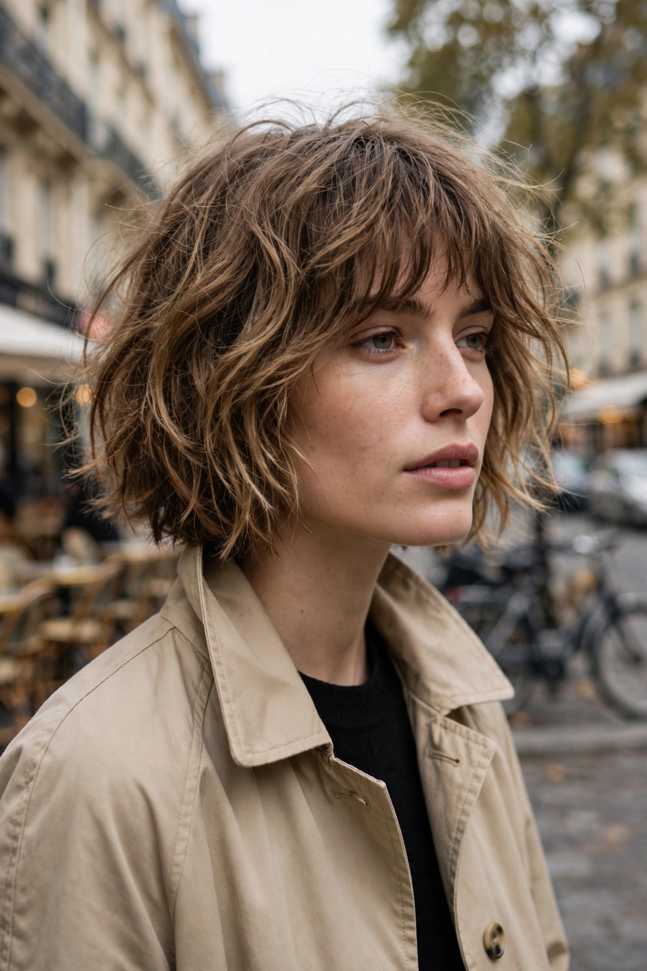 French bob trending in 2026 Parisian street style