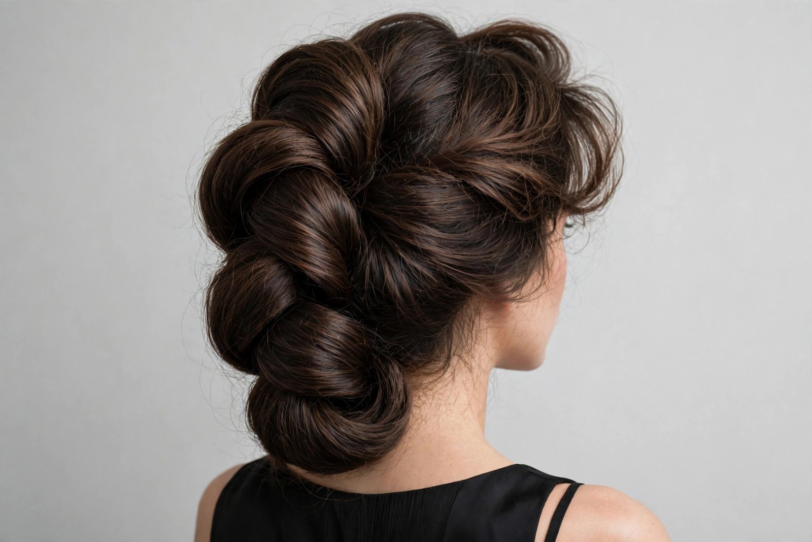 French twist for thick voluminous hair women
