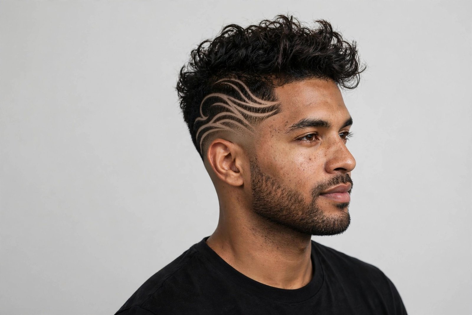 Sixteen hair designs for men 2026: collection of line-ups, fade patterns and art cuts, editorial barbershop photography