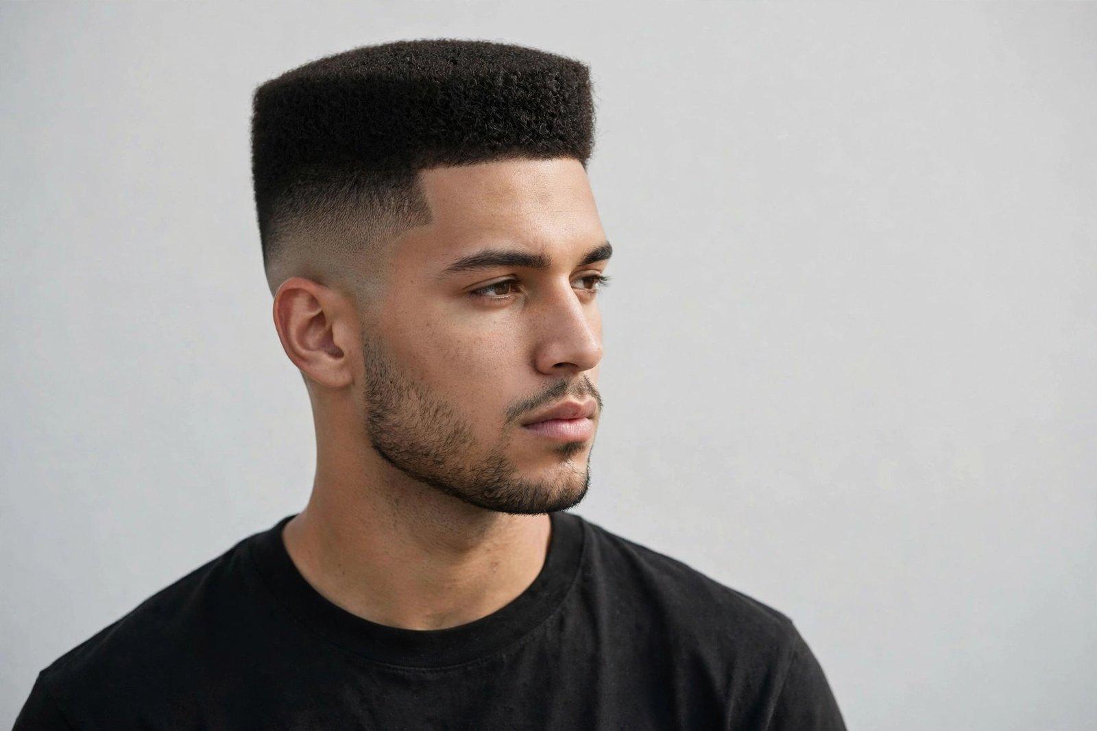 Short high top fade with compact neat top and clean high faded sides