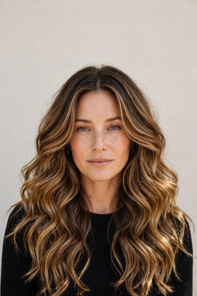 Golden Honey Brown Waves