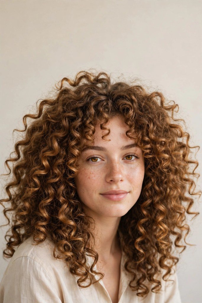 Dark Honey Brown with Face-Framing Highlights