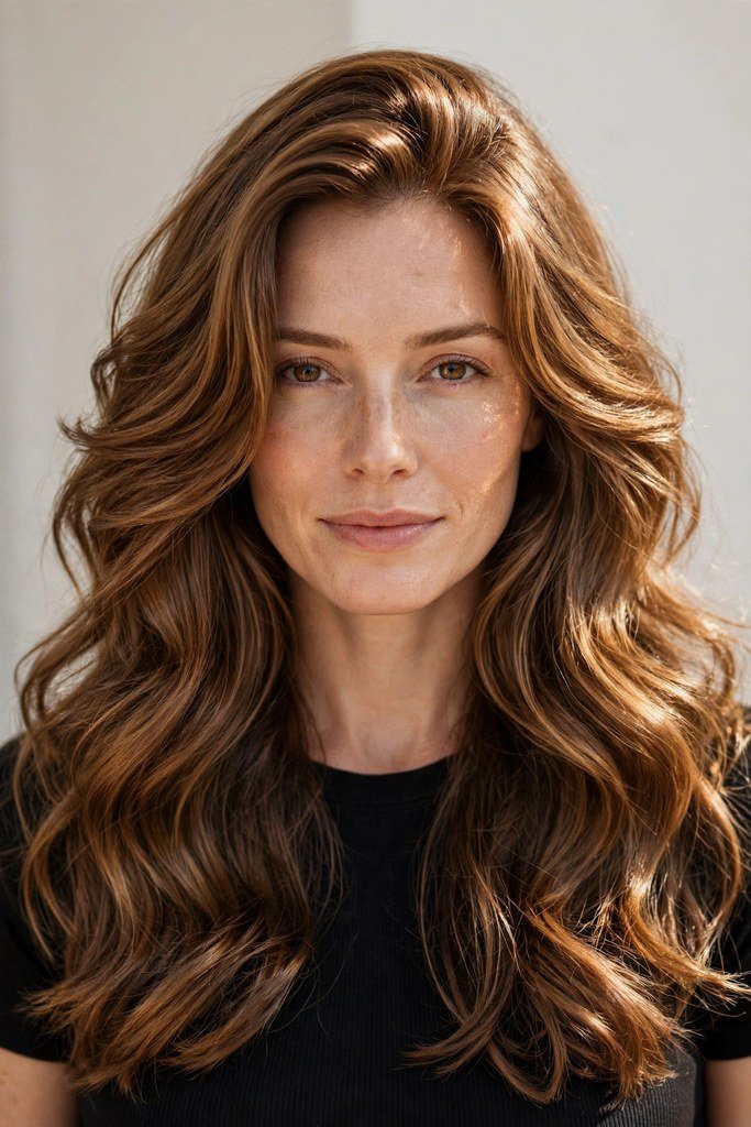Sun-Kissed Honey Brown Highlights