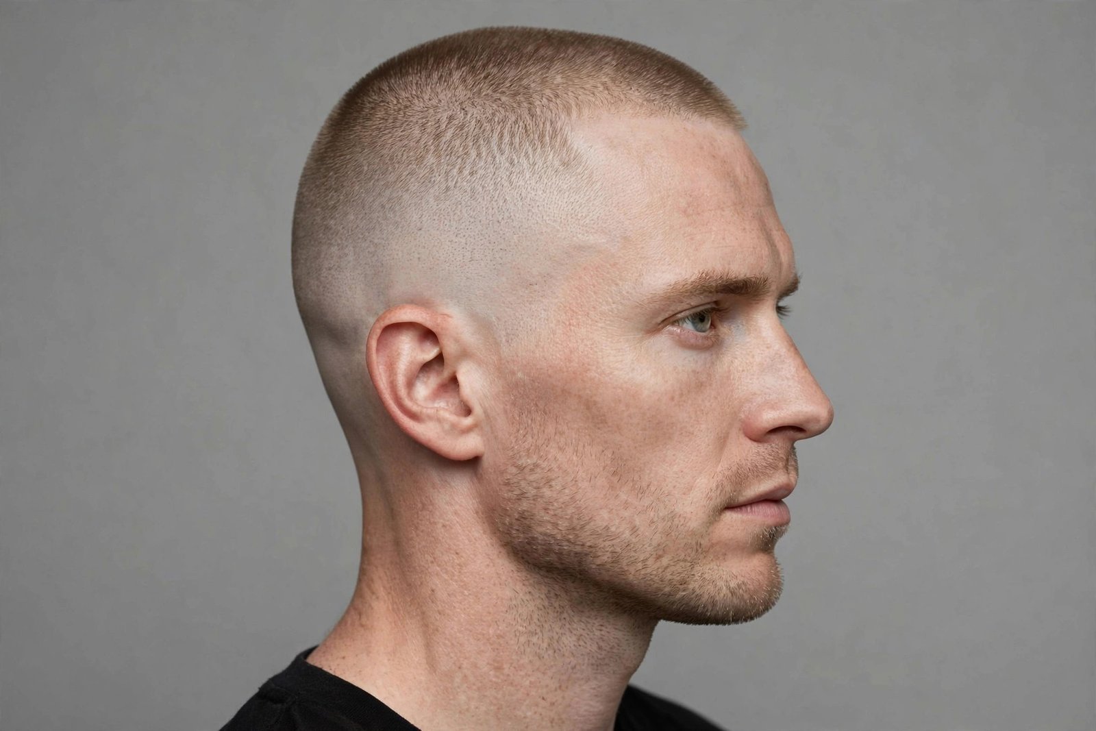 Induction cut with skin fade sides