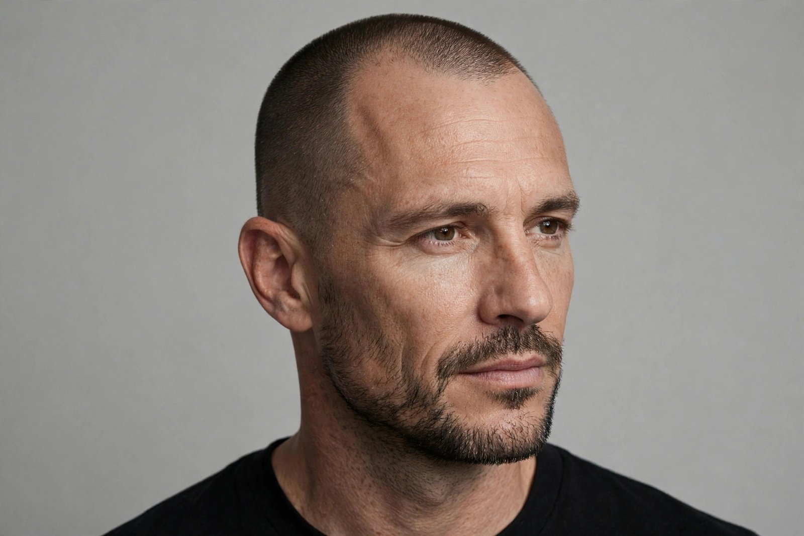 Induction cut for a receding hairline