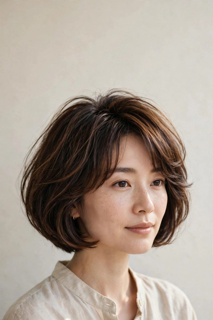 French-inspired Japanese bob with soft texture