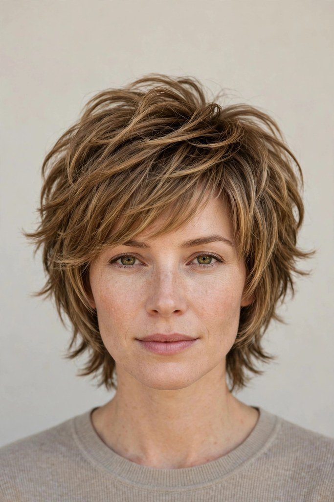 Layered Long Pixie