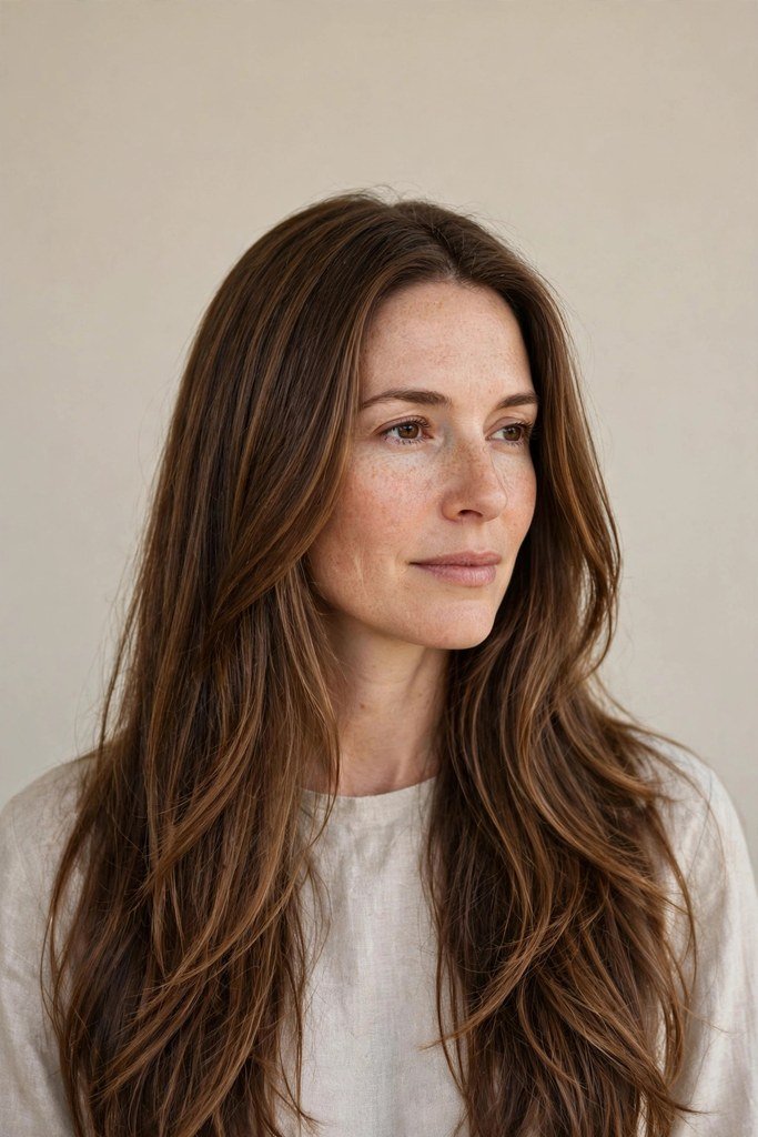 Long Layered Straight Hair