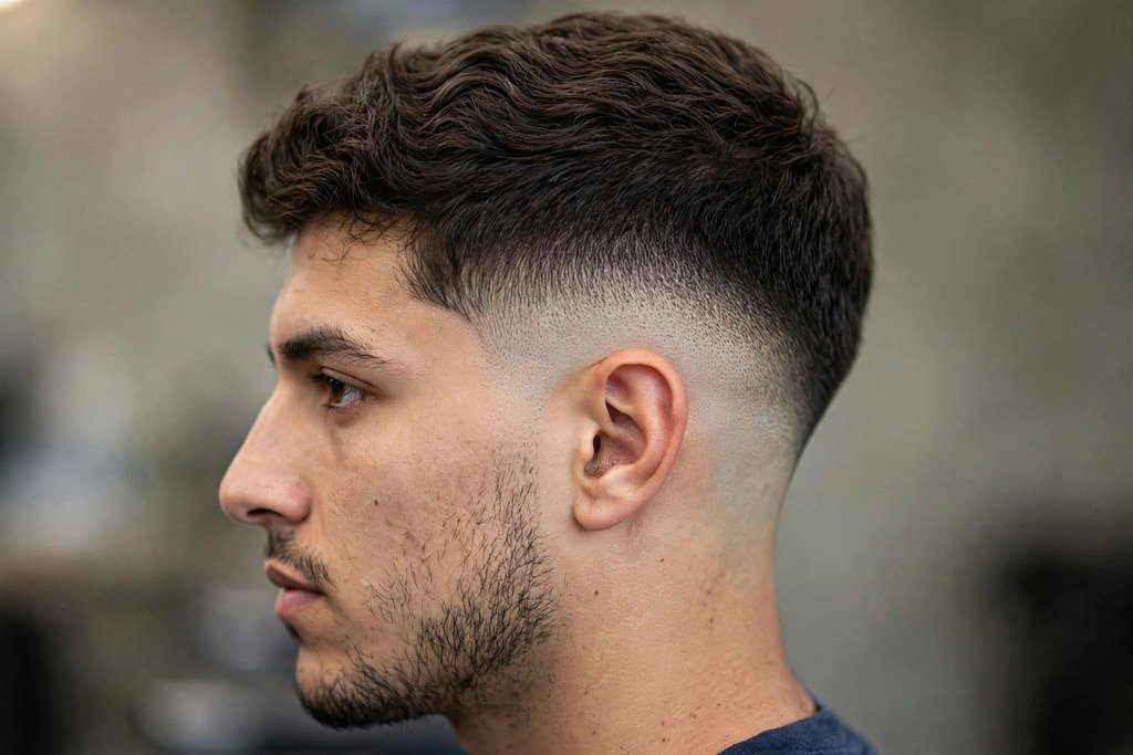 Classic burst fade haircut
