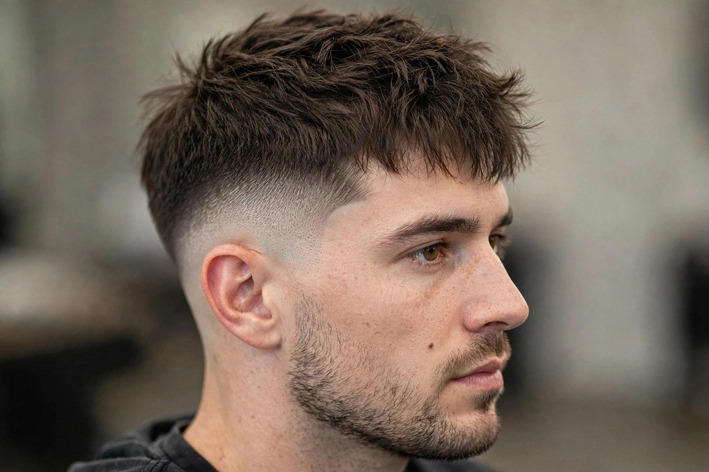Textured burst fade crop