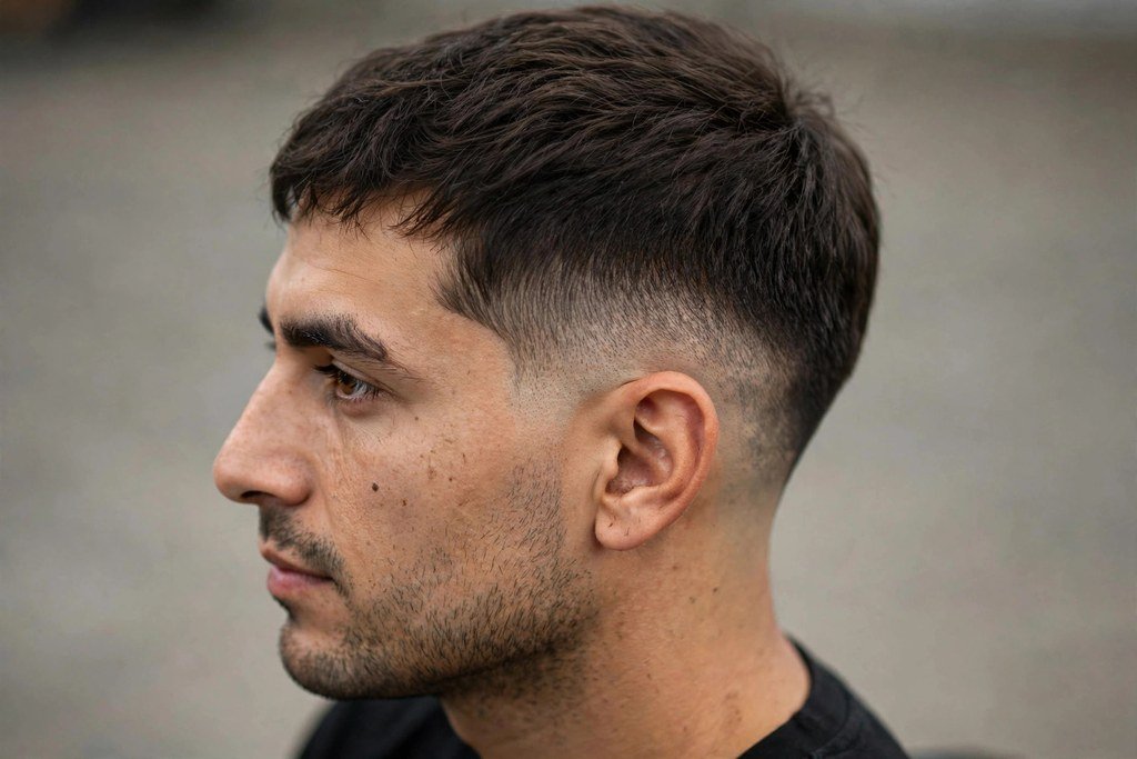 Low burst fade haircut
