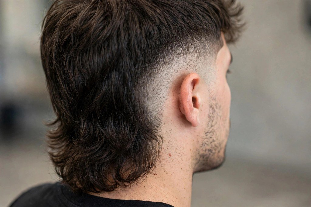 Burst fade mullet