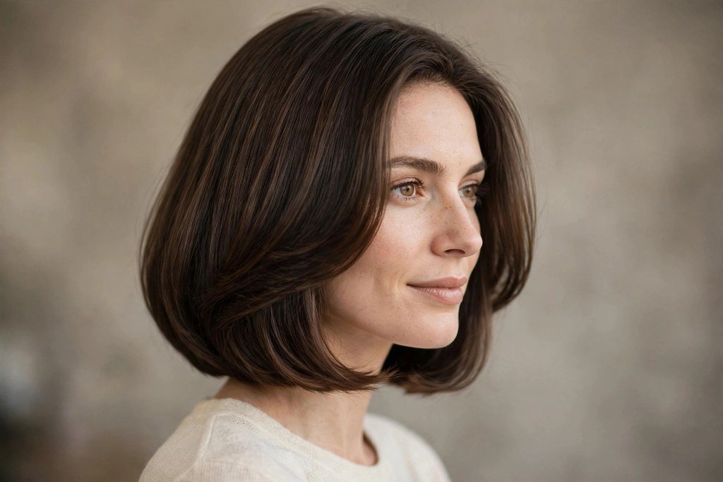 Long Italian bob haircut