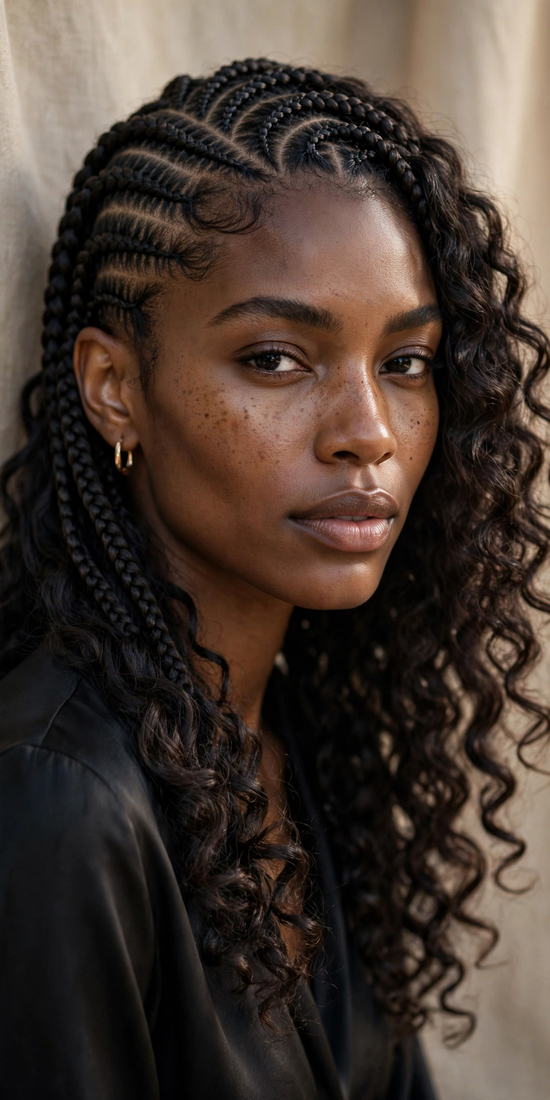 french curl braids 10 cornrow