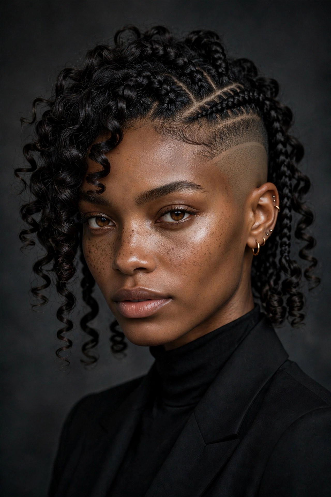 french curl braids 13 shaved