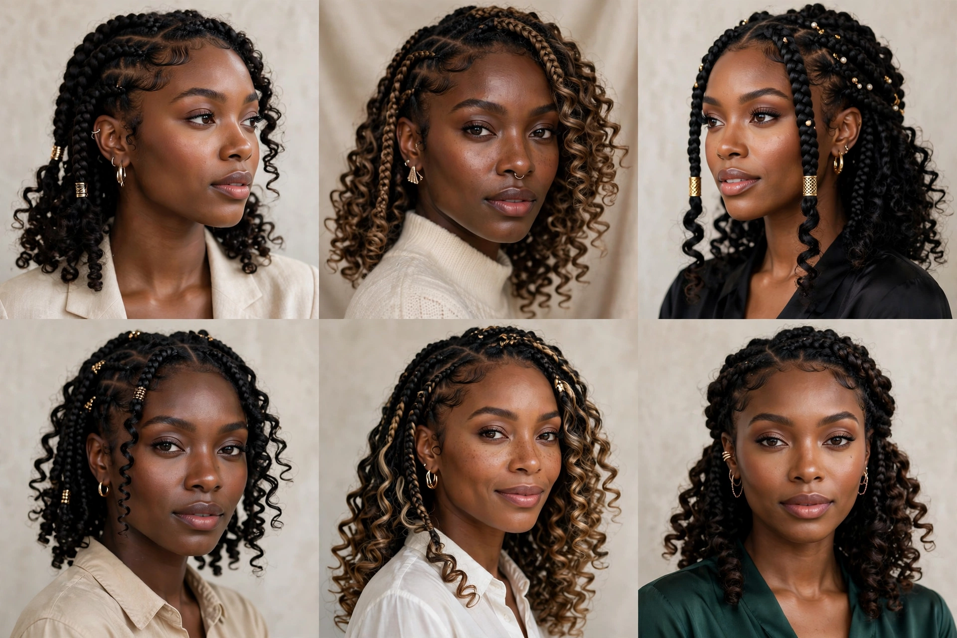french curl braids hair types