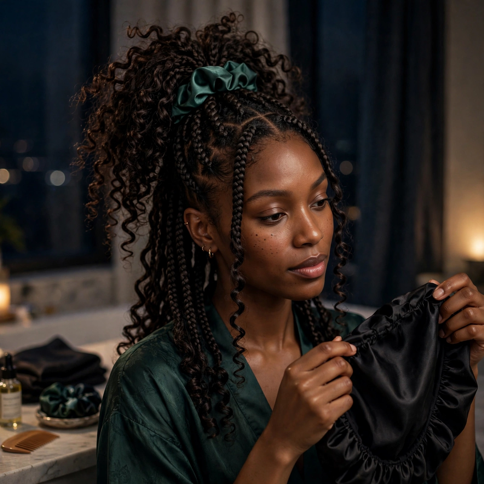 french curl braids maintenance