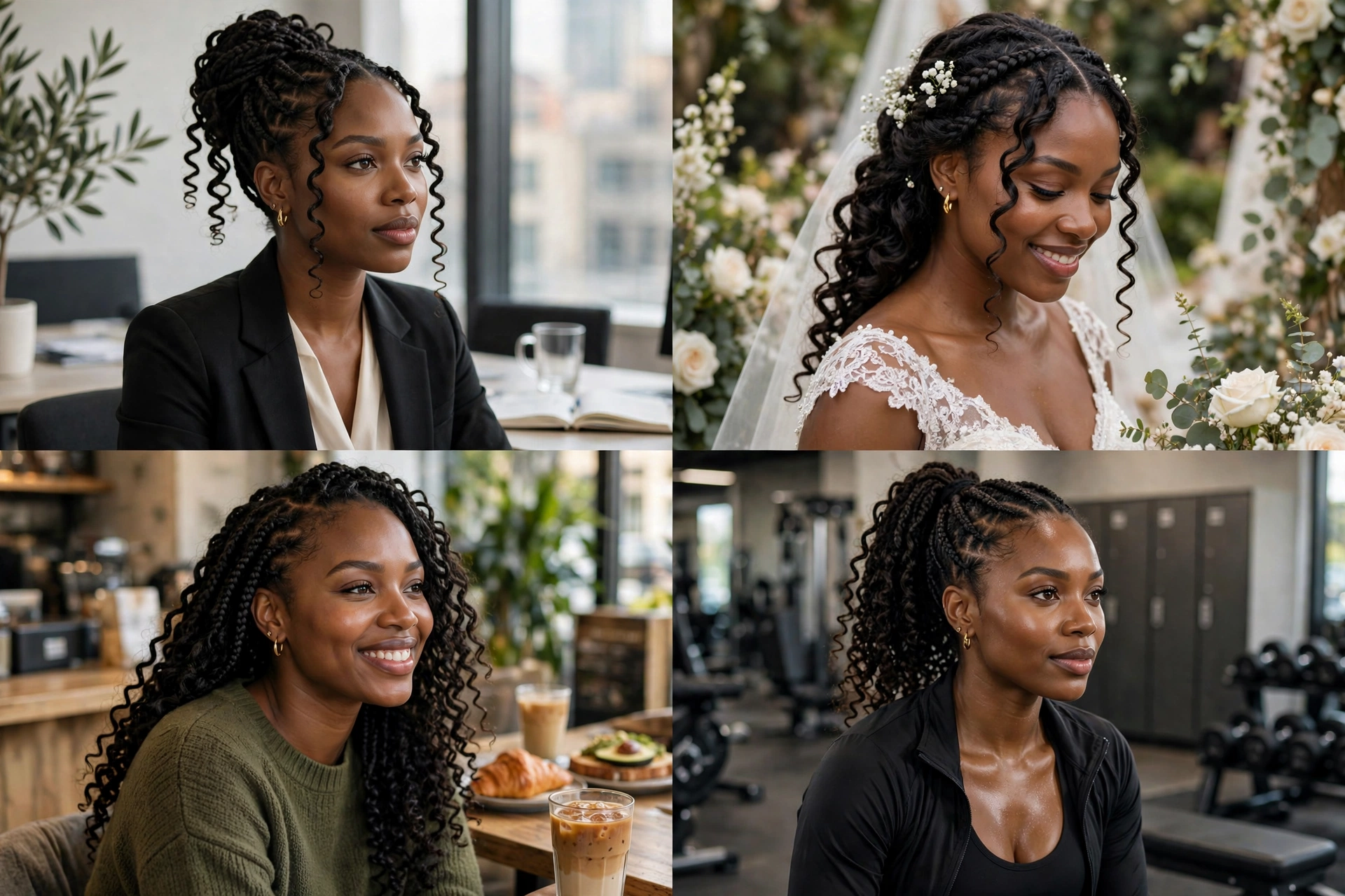 french curl braids occasions