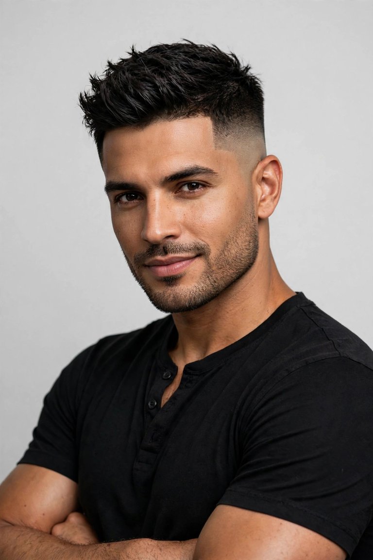 Low fade haircut for men