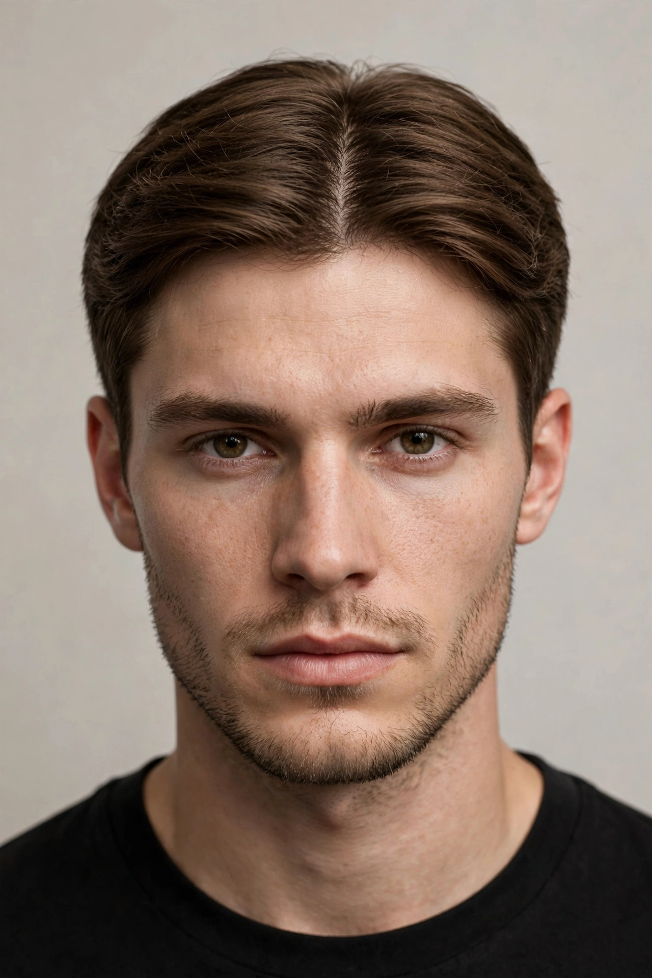 middle part men 06 short