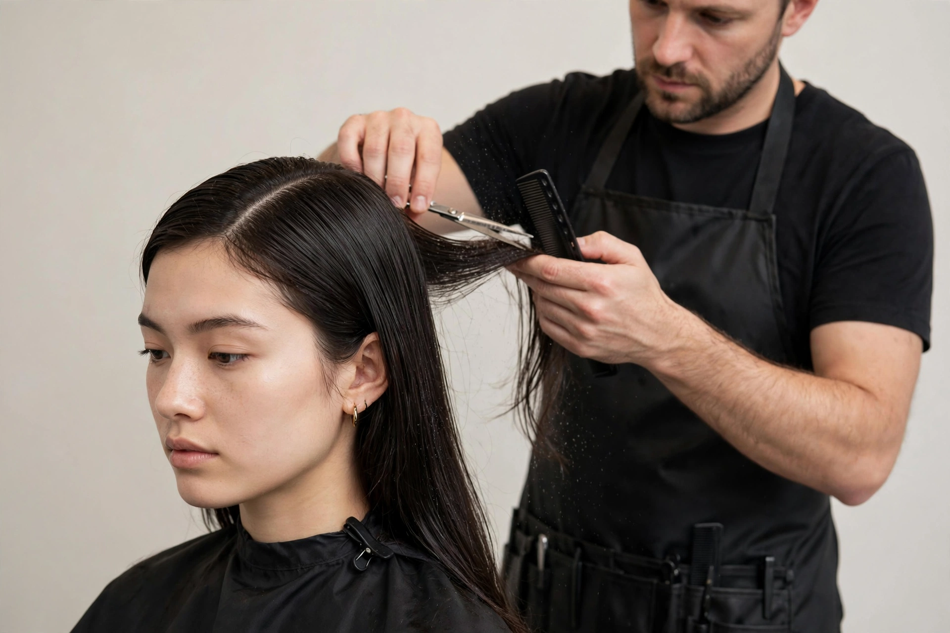 middle part men maintenance