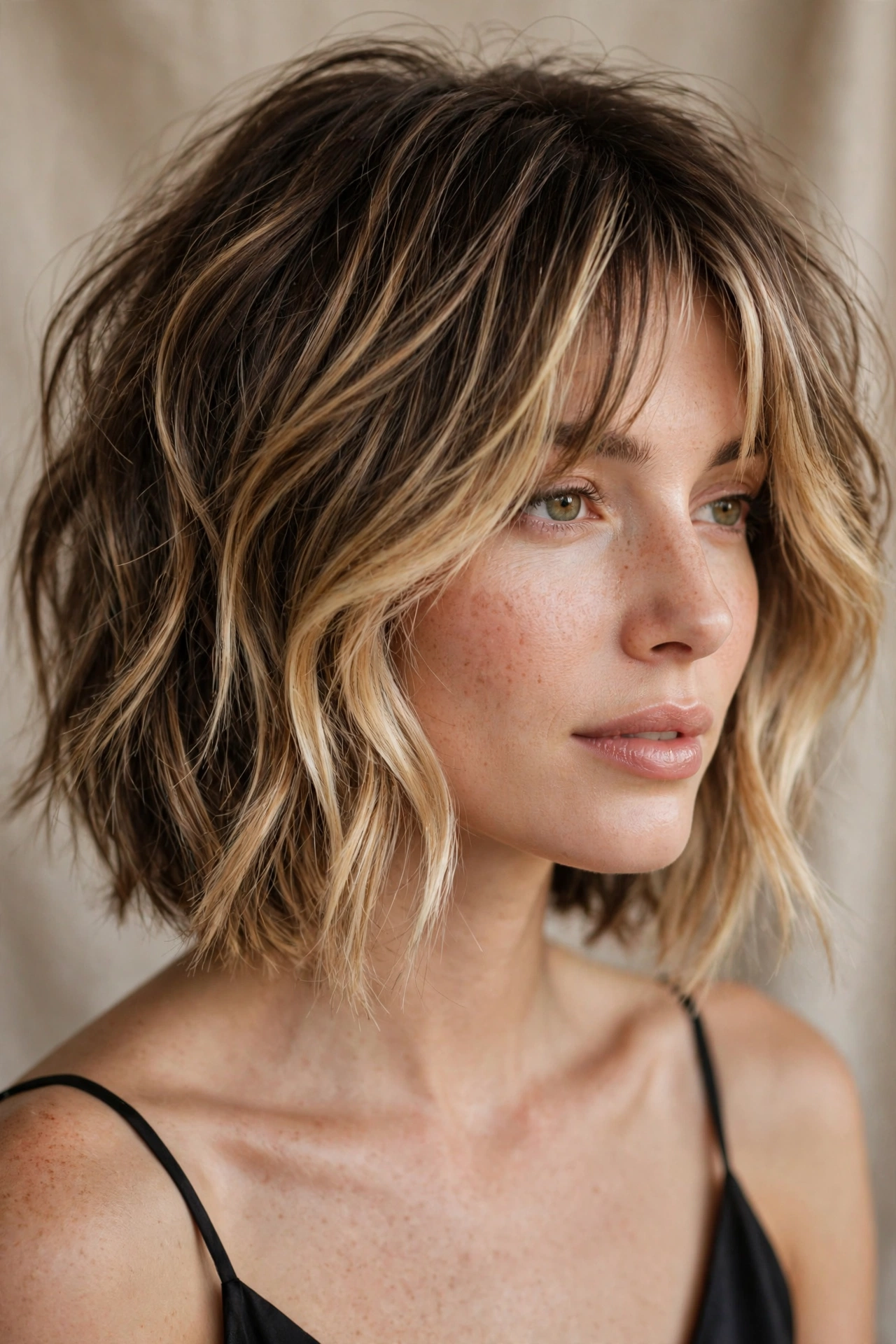 shag bob women color