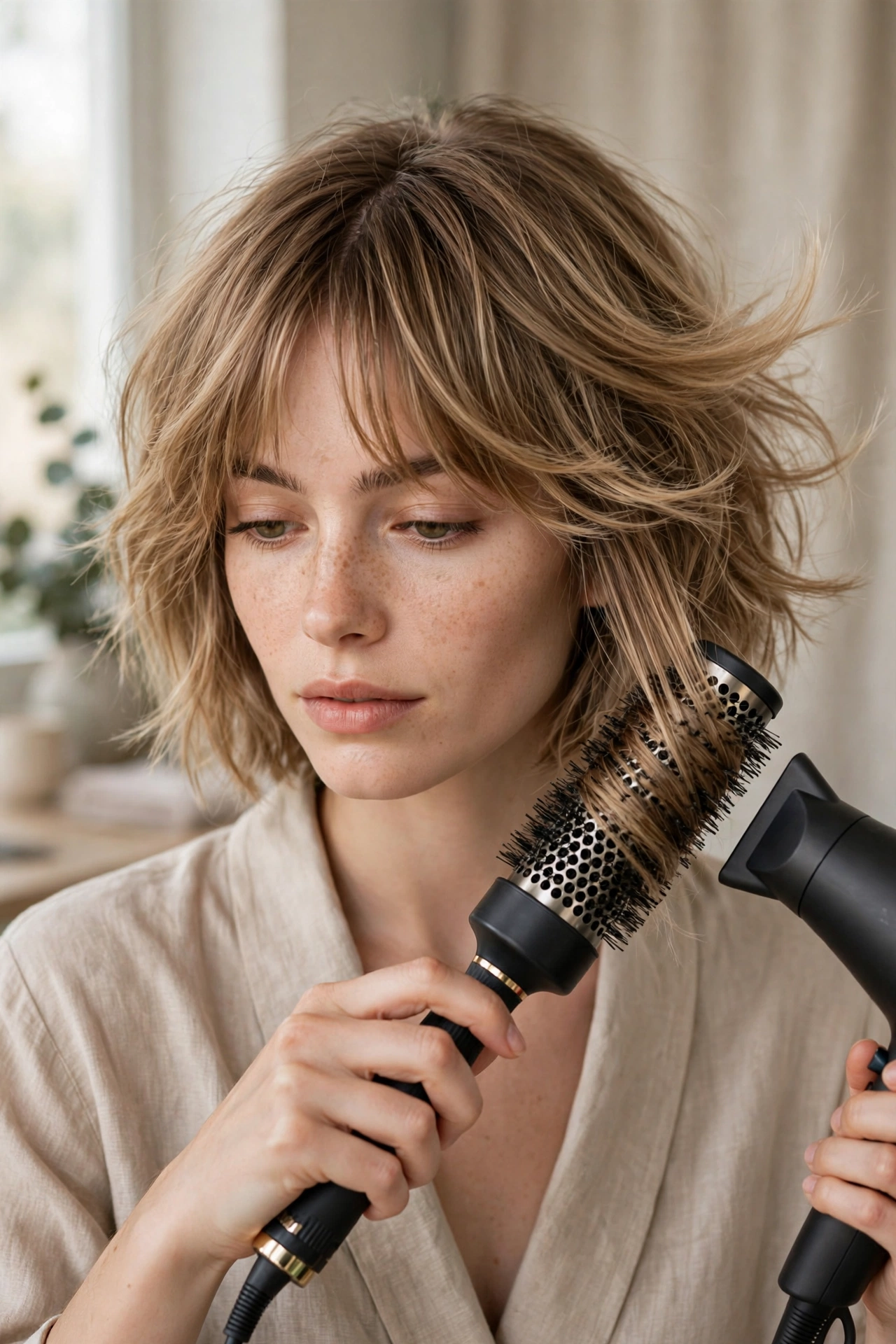 shag bob women how to style