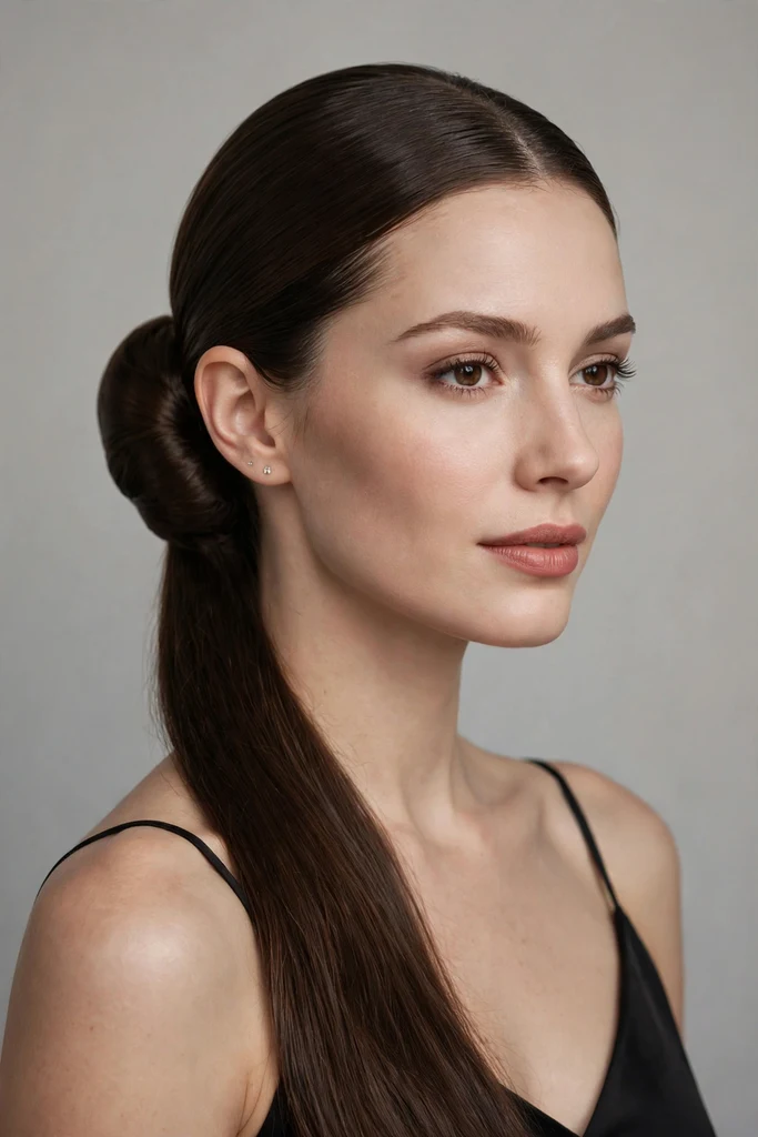 1. Classic Sleek Bun