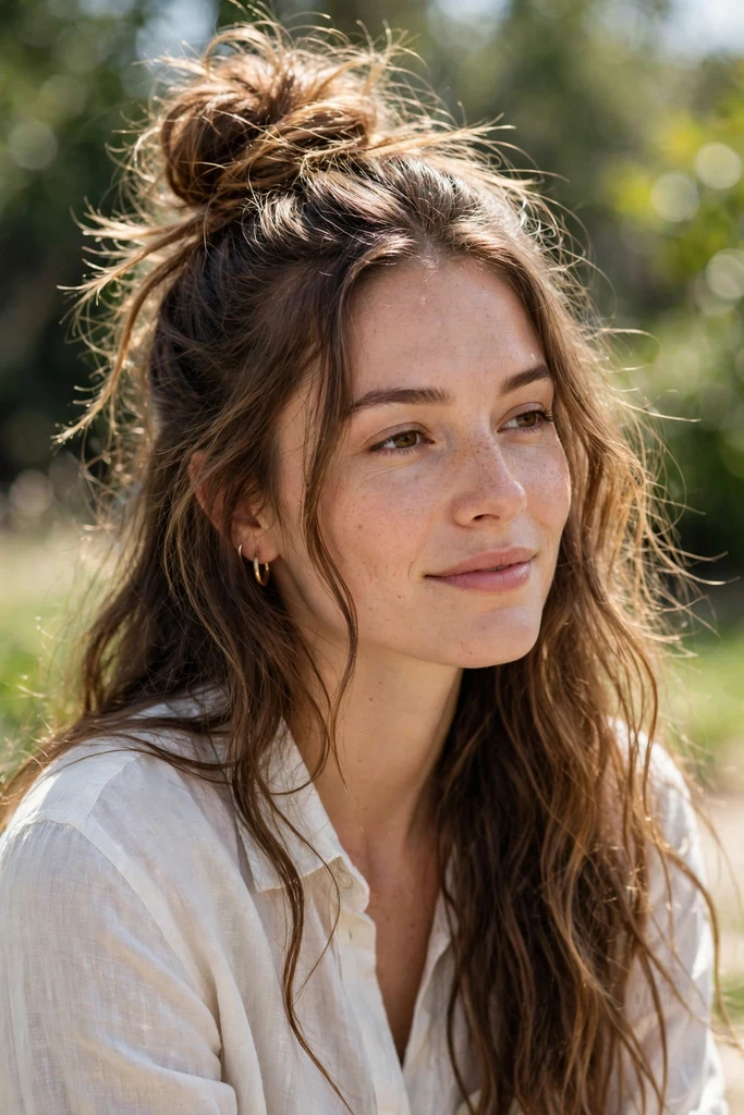 6. Messy Top Knot