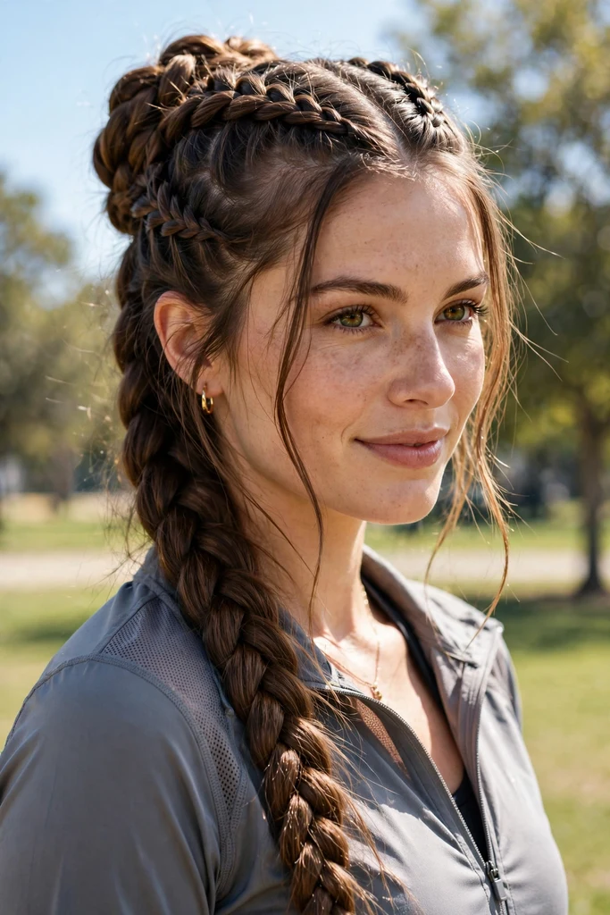 7. Double Dutch Braid Updo