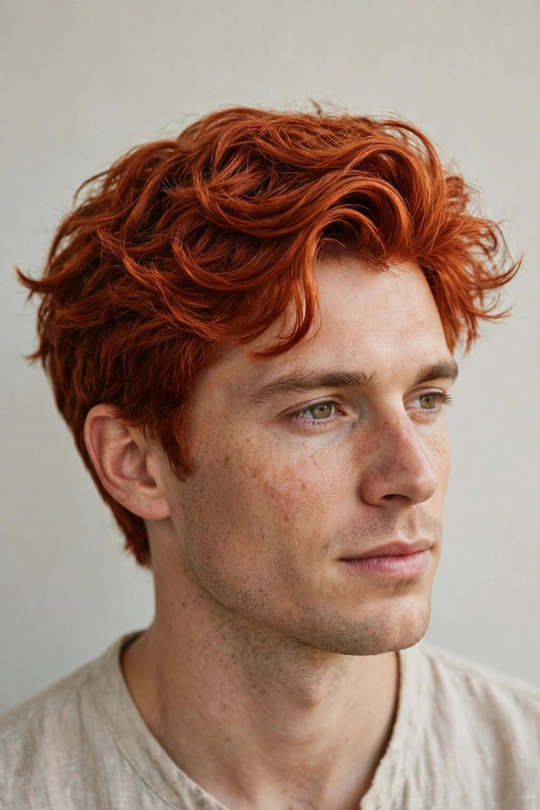 Red hairstyles for men to try this spring 2026