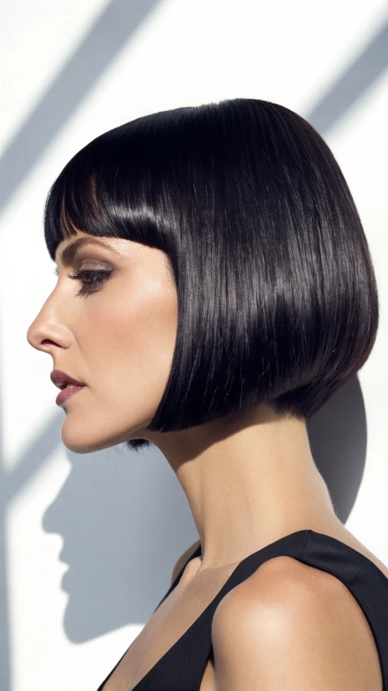Bob haircut variations collage — wavy golden blonde bob