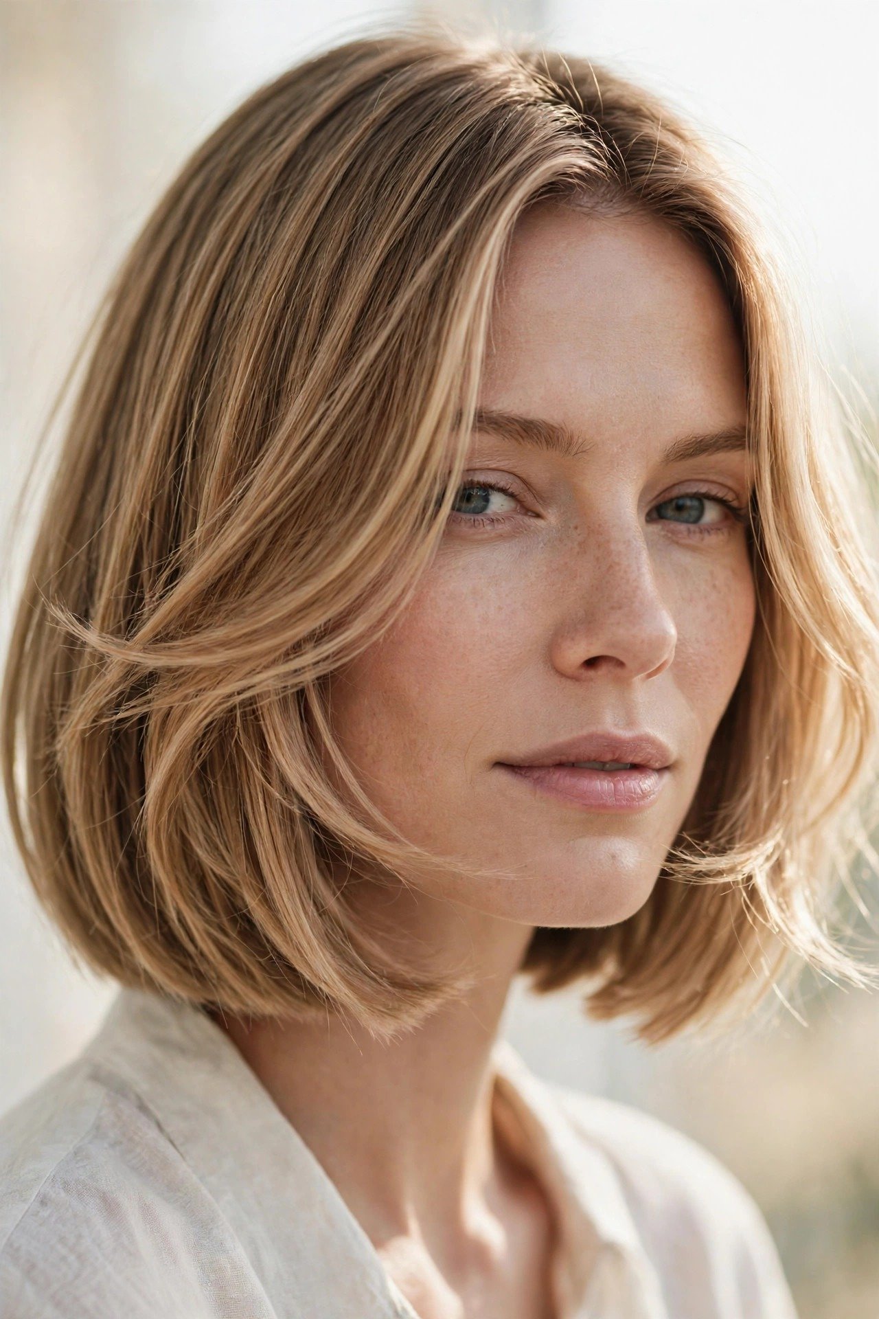 Scandi bob with soft face-framing layers