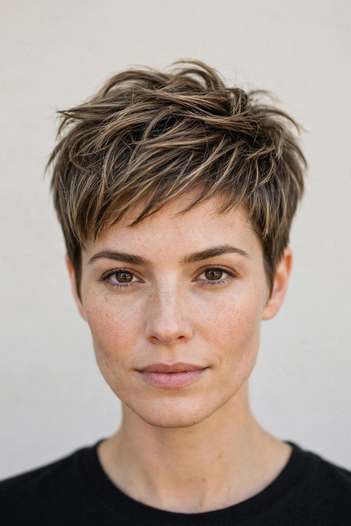 Textured Pixie Crop