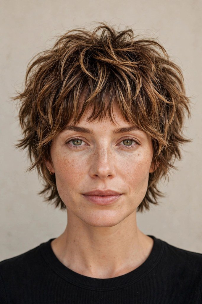 Cropped Shag with Bangs