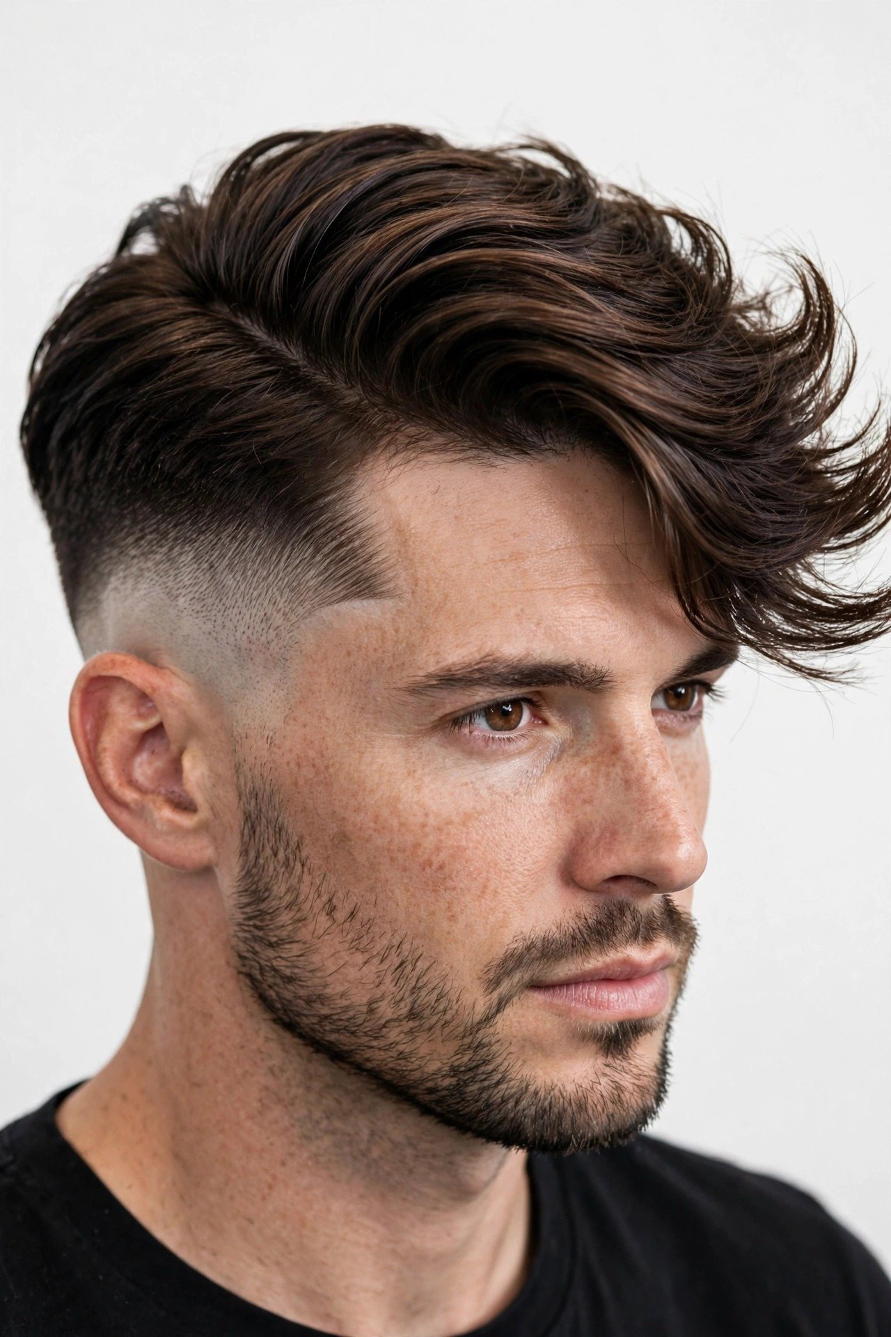Finished side swept undercut men style 2026 with clean contrast