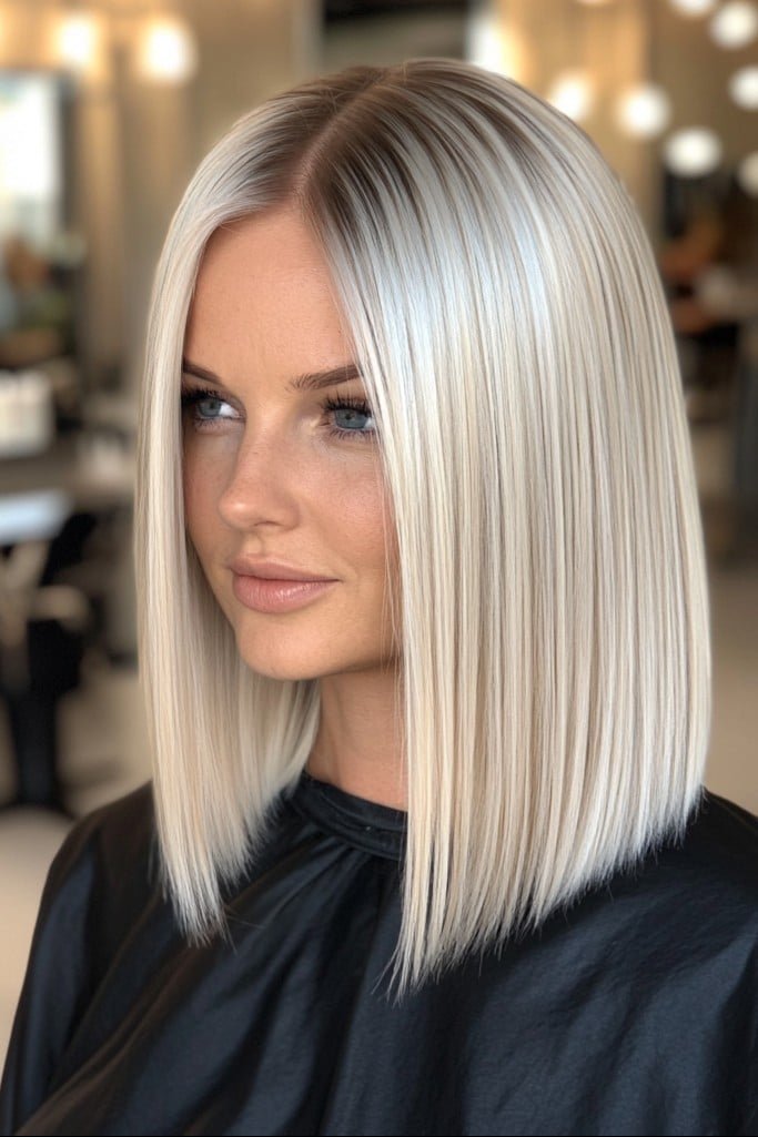 Sleek flippy lob with polished flipped ends