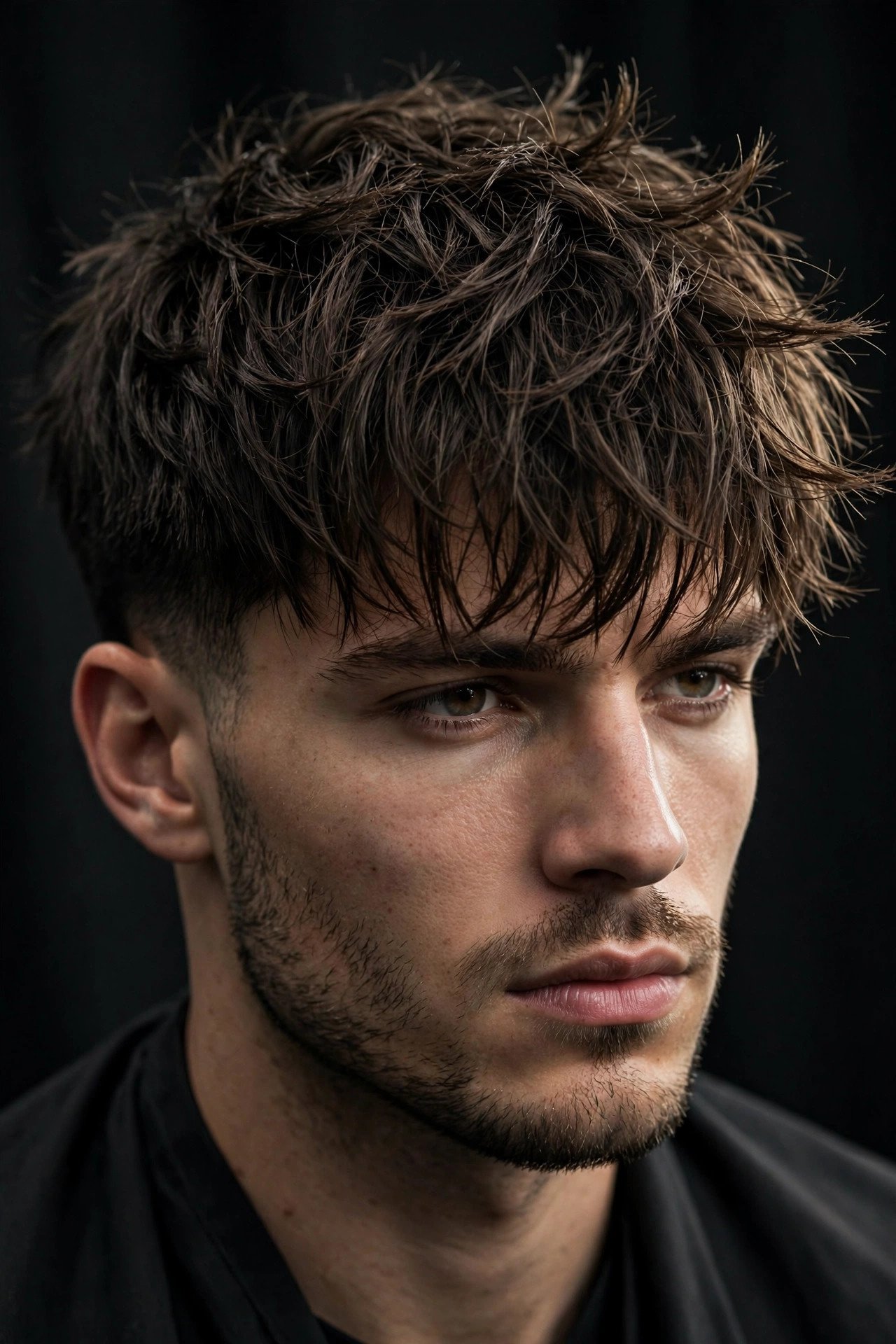 Textured fringe haircuts men 2026