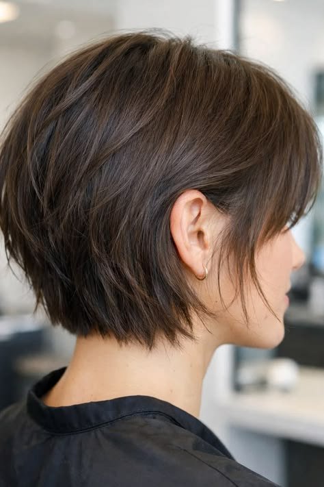 Tousled flippy lob with undone texture