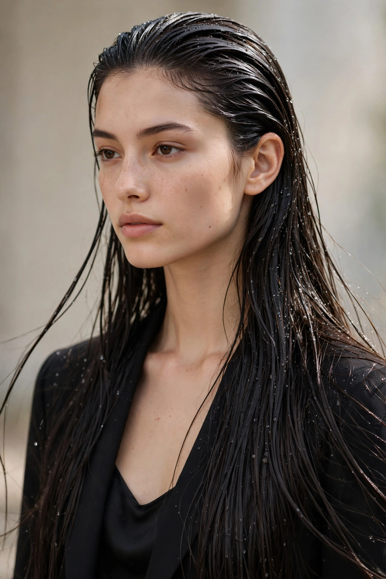 Wet Look Hairstyle for Women 2026: 15 Sleek Wet Hair Ideas