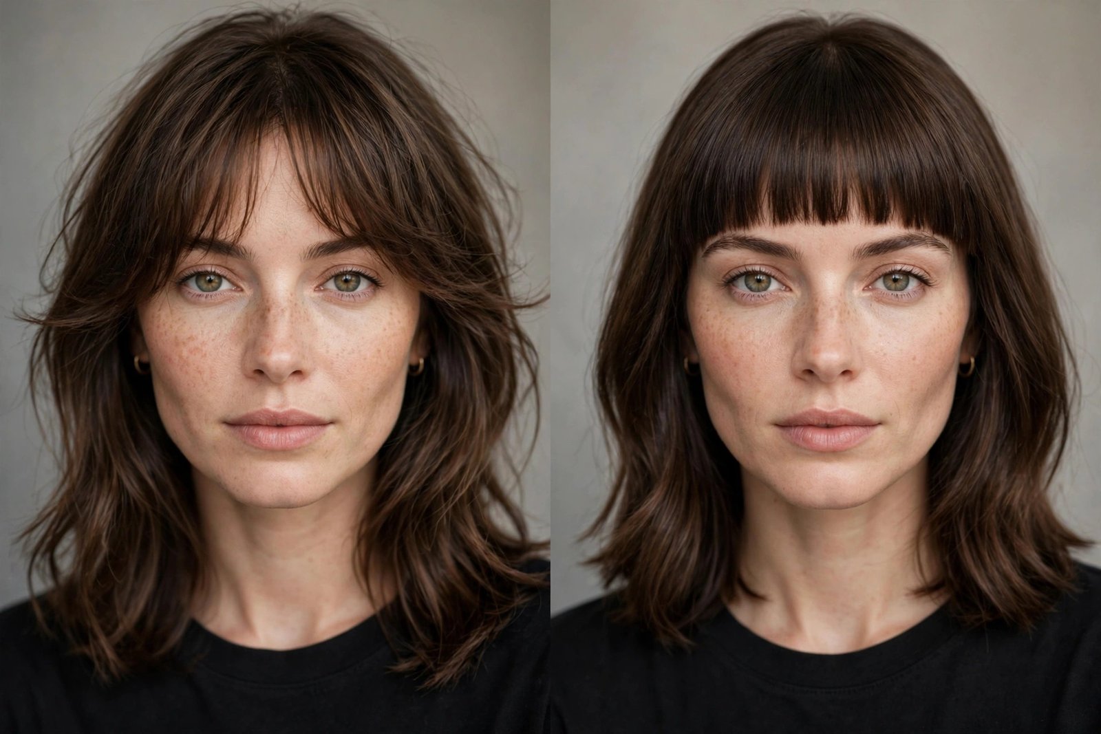 Comparing wispy bangs to other fringe types